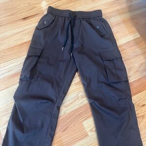 brown men’s cargos windbreaker material